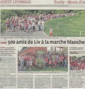 Liv et lumiere Ouest Lyonnais la marche blanche 10 Mai 2015