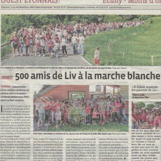 Liv et lumiere Ouest Lyonnais la marche blanche 10 Mai 2015